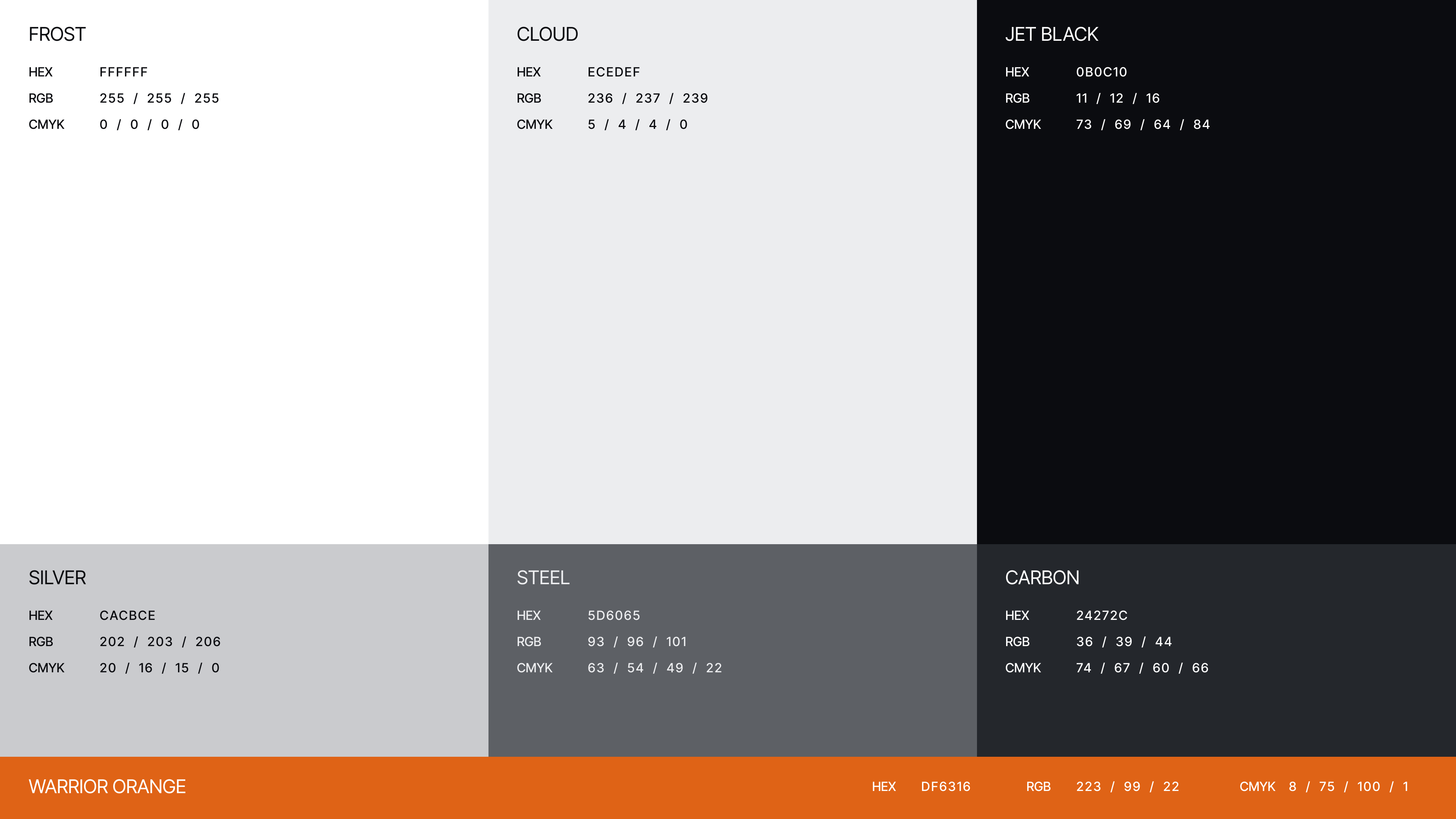 Color palette